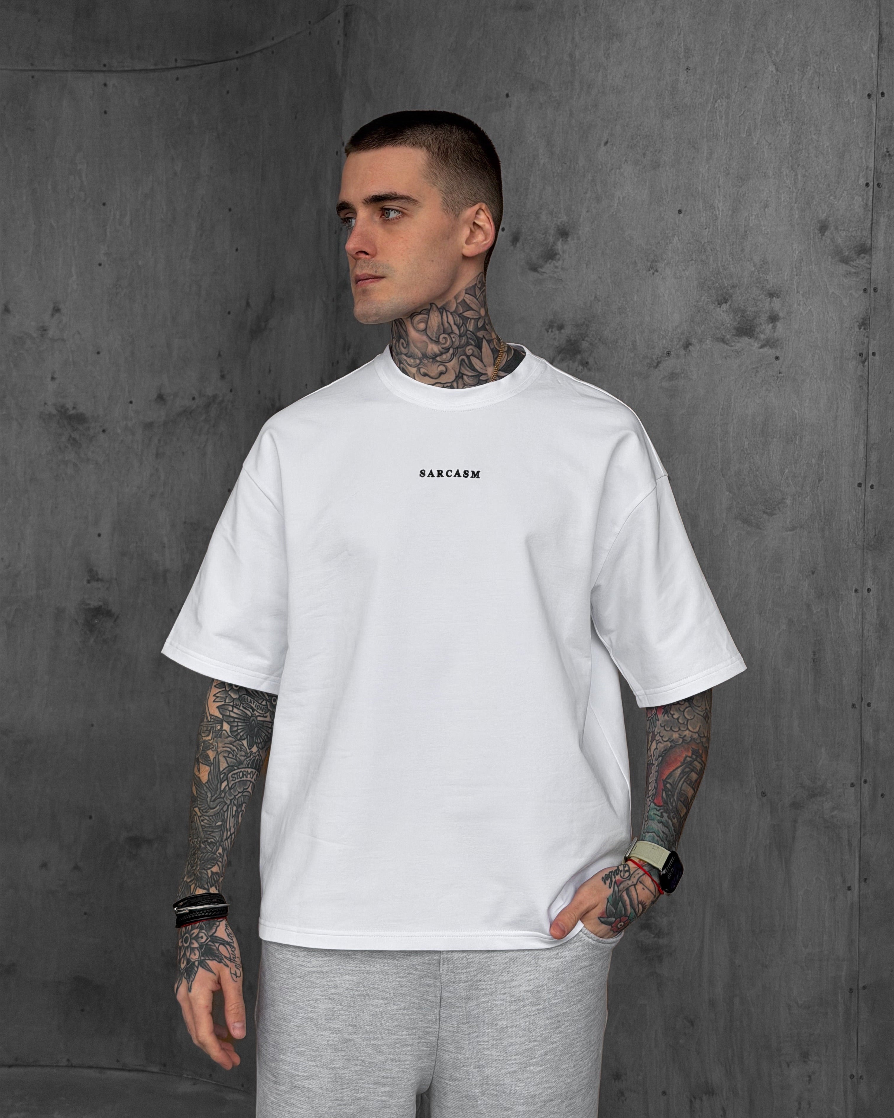 Чоловіча футболка SARCASM - Біла