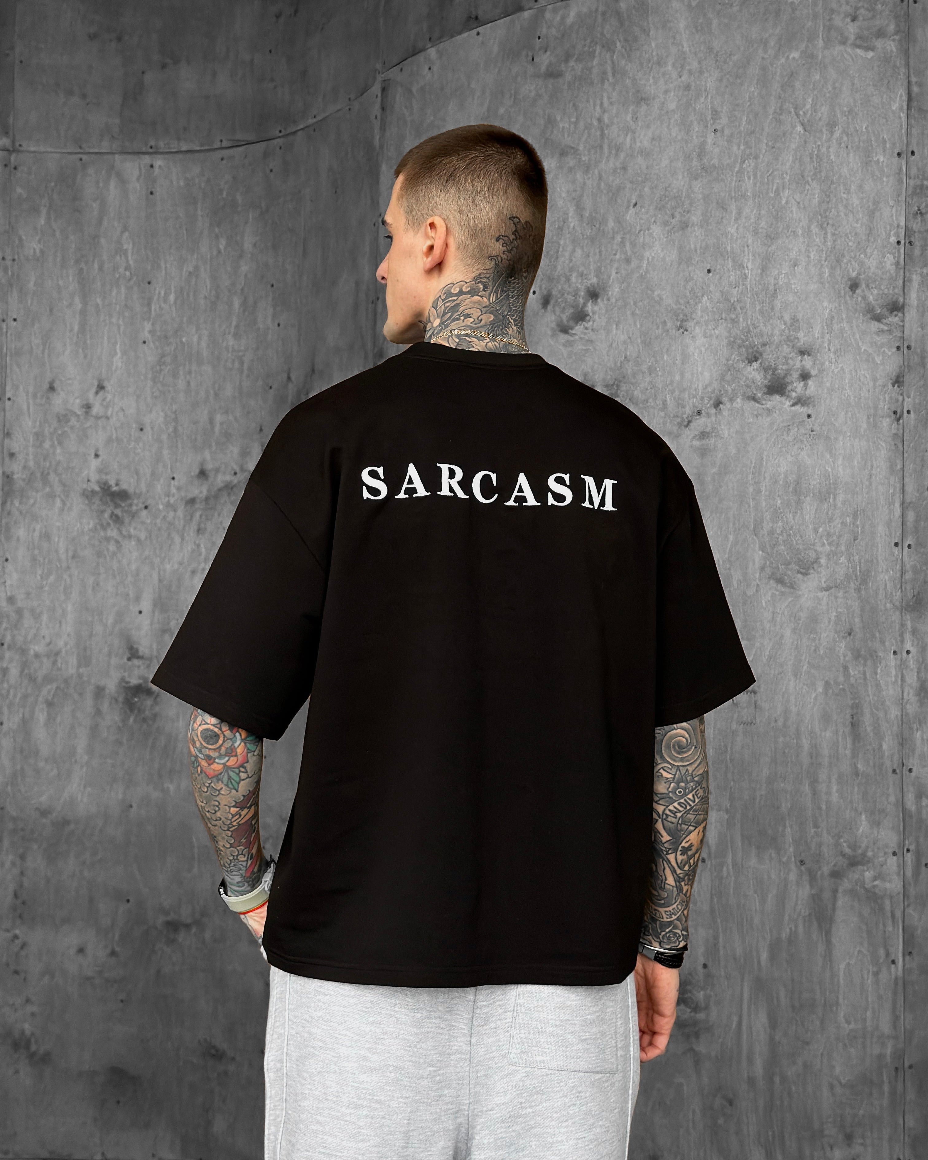 Чоловіча футболка SARCASM - Чорна