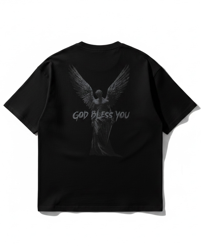Чоловічий зіп худі GOD BLESS YOU - Чорний – SARCASM