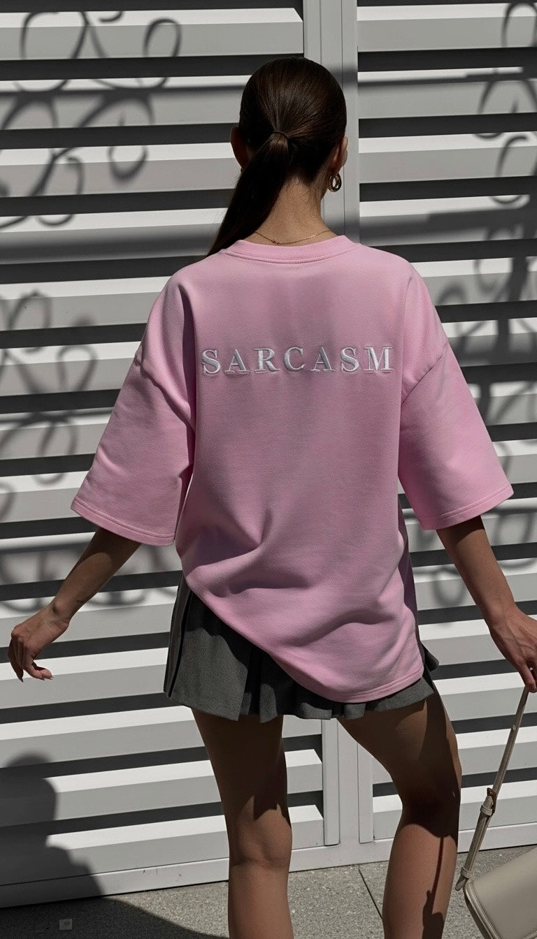 Жіноча футболка SARCASM - Рожева